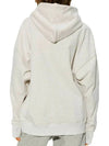 Mansel Logo Cotton Hoodie Ecru - ISABEL MARANT ETOILE - BALAAN.