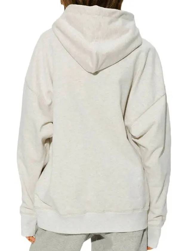 Mansel Logo Cotton Hoodie Ecru - ISABEL MARANT ETOILE - BALAAN 3