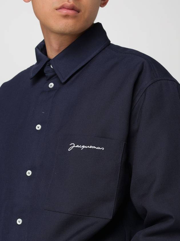 La Chemise Boulanger Viscose Long Sleeve Shirt Navy - JACQUEMUS - BALAAN 6