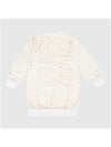 Kids Multi Logo Jersey Dress White Gold - BALMAIN - BALAAN 2