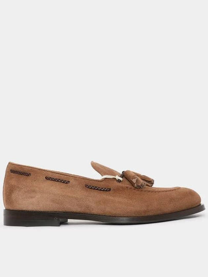 Tassel Detail Suede Loafers Brown - BRUNELLO CUCINELLI - BALAAN 2