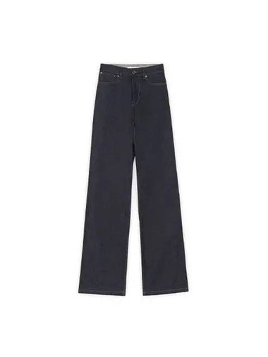 Pants Women s Loose Fit Denim Indigo - MAISON KITSUNE - BALAAN 1