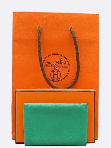 Calvi Duo Apsong Calfskin Business Card and Wallet - HERMES - BALAAN 1