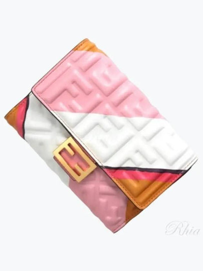 Embossed Baguette Half Wallet - FENDI - BALAAN 2