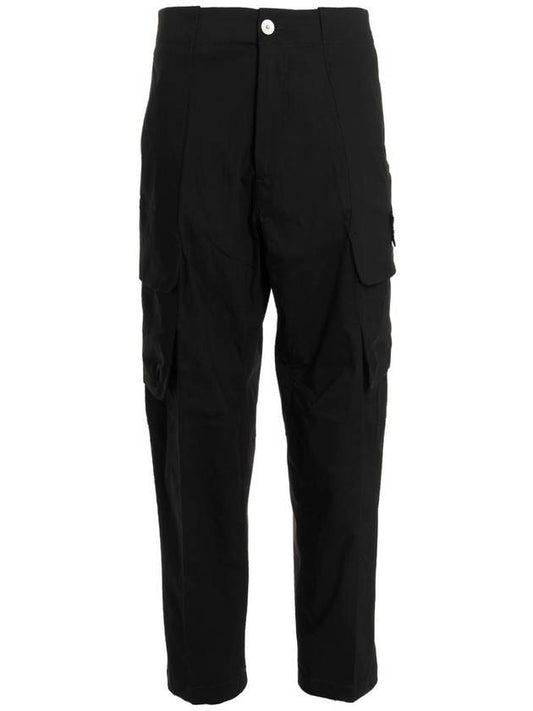 Shadow Project Cotton Nylon Ripstop Cargo Pants Black - STONE ISLAND - BALAAN 1