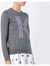 11th Anniversary Women's K Logo Knit Bokashi Gray 2TO564 836 66 - KENZO - BALAAN 3