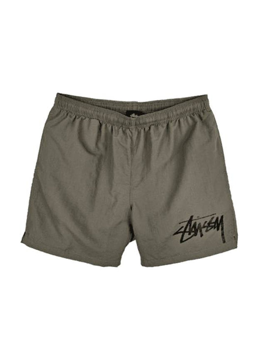 Big Stock Water Shorts Khaki - STUSSY - BALAAN 1