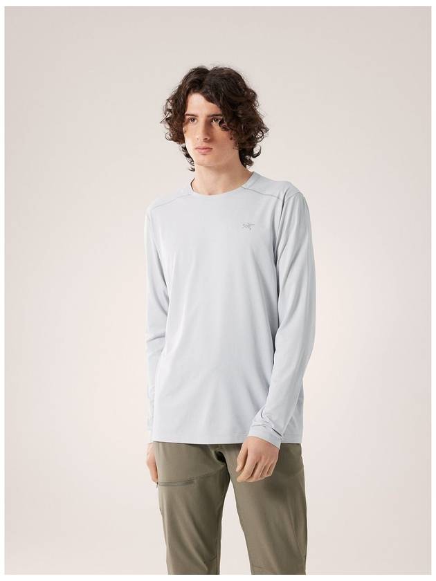 Cormac Crew Neck Long Sleeve T-Shirt Solitude Heather - ARC'TERYX - BALAAN 3