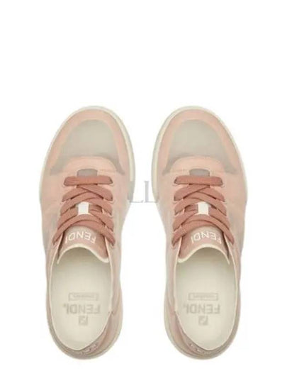 Match Mesh Low-Top Sneakers Light Pink - FENDI - BALAAN 2