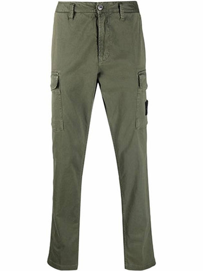 Waffen Patch Cargo Straight Pants Sage Green - STONE ISLAND - BALAAN 2