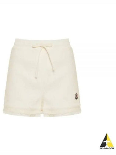 24 2B00007 597NZ 034 Logo Patch Cotton Shorts - MONCLER - BALAAN 1