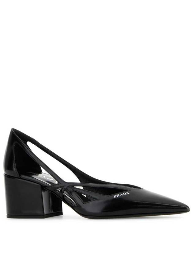 Debossed Logo 55mm Pump Heel Black - PRADA - BALAAN 3