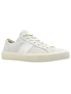 Suede Low Top Sneakers Marble Cream - TOM FORD - BALAAN 2