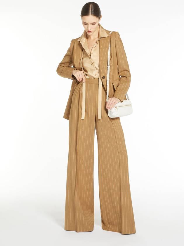 Galosce Pinstripe Blazer Jacket Beige - MAX MARA - BALAAN 3