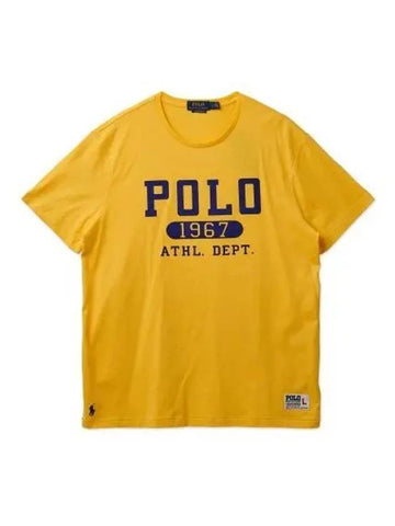 30 Paid Custom Slim Fit Logo Jersey T Shirt Yellow - POLO RALPH LAUREN - BALAAN 1