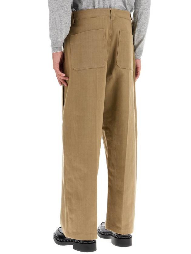 cargo canvas pants in italian style - VALENTINO - BALAAN 3