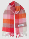 Check Muffler Scarf Pink Fuchsia White CA0084 - ACNE STUDIOS - BALAAN 5