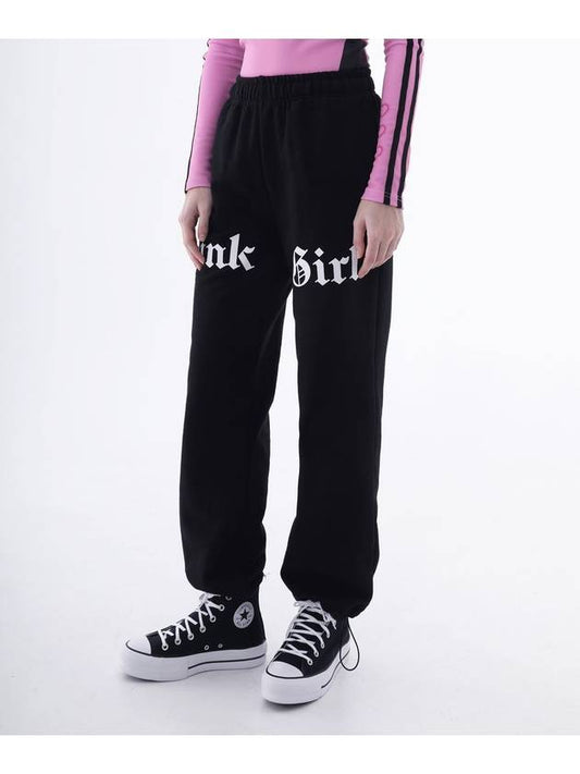 1 0 punk girl jogger pants BLACK - CLUT STUDIO - BALAAN 2