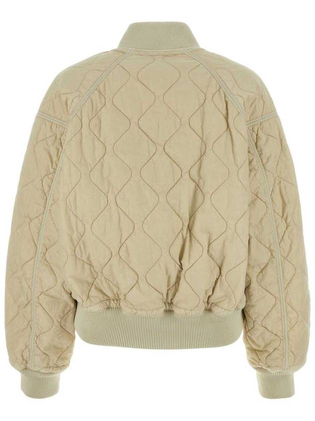 Quilted Bomber Jacket Ivory - BURBERRY - BALAAN 3