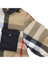 Check Reversible Hooded Padding Beige - BURBERRY - BALAAN 8