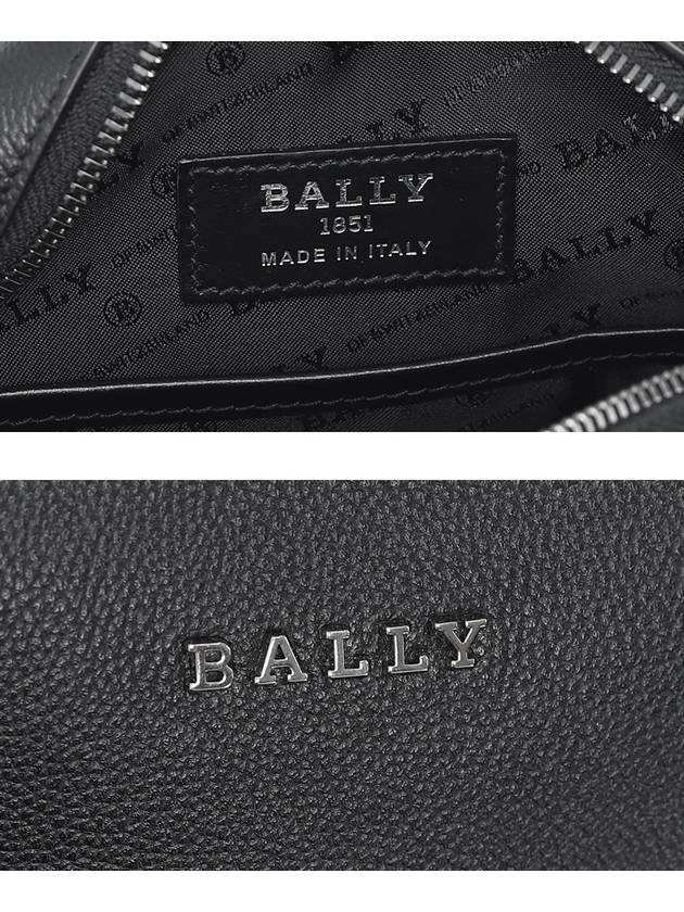 Edoh Leather Cross Bag Black - BALLY - BALAAN.