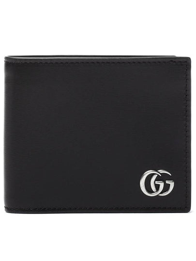 GG Marmont Leather Half Wallet Black - GUCCI - BALAAN 2