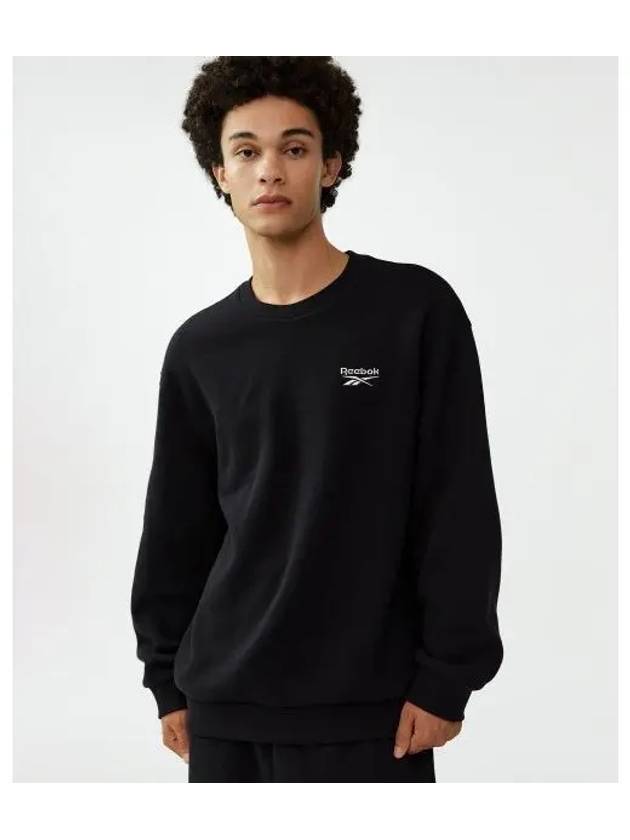 Vector Essentials Brushed Sweatshirt Black - REEBOK - BALAAN 1