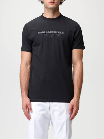 T-shirt Karl Lagerfeld con logo tono su tono - KARL LAGERFELD - BALAAN 1