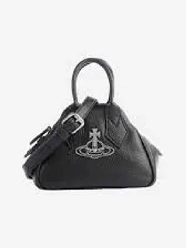 Yasmine Small Tote Bag Black - VIVIENNE WESTWOOD - BALAAN 2