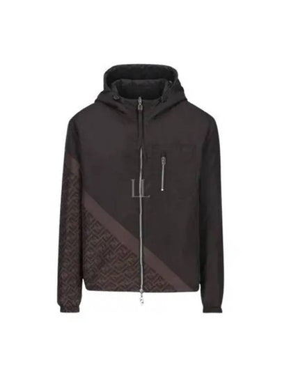 Nylon Windbreaker Jacket Black - FENDI - BALAAN 2