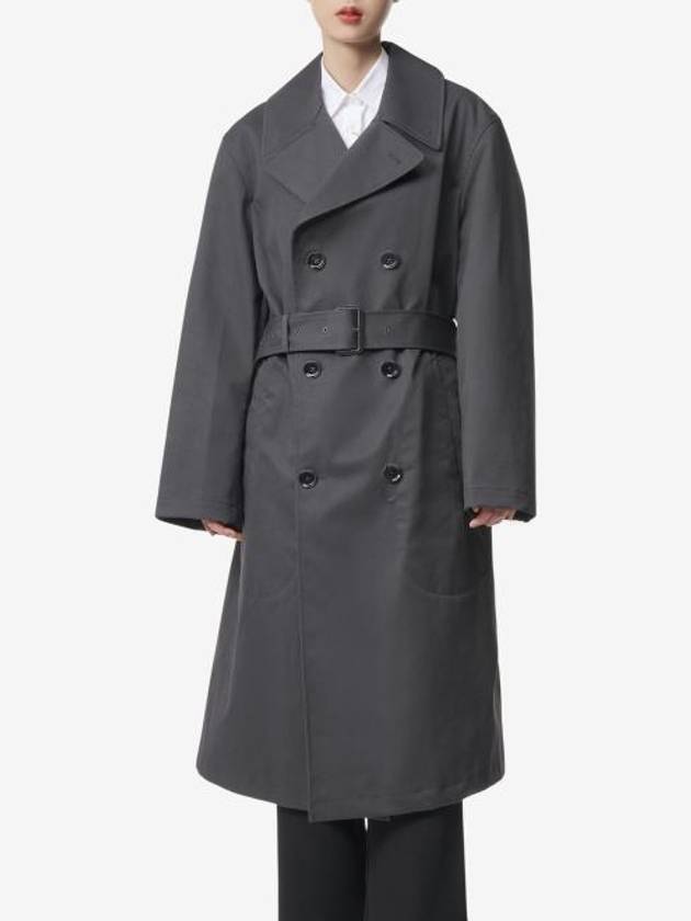 Military Double Breasted Trench Coat Grey - LEMAIRE - BALAAN 2