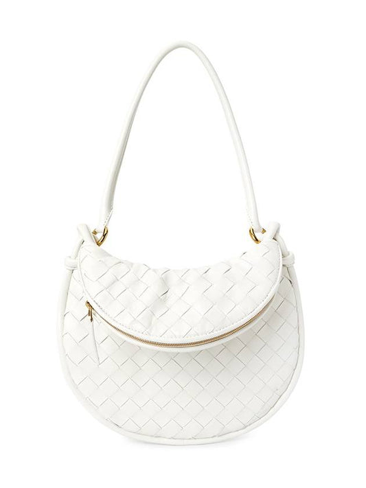 Intrecciato Gemelli Small Shoulder Bag White - BOTTEGA VENETA - BALAAN 2