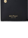 Vara Bow Half Wallet Black - SALVATORE FERRAGAMO - BALAAN 9