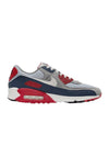 Air Max 90 Low Top Sneakers Grey Red - NIKE - BALAAN 1