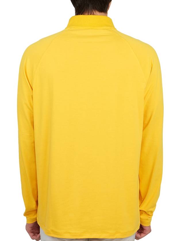 Men's Staple Quarter Zipper Long Sleeve T-Shirt Yellow - G/FORE - BALAAN 5