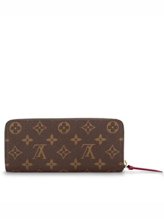 Monogram Clemence Long Wallet Brown Fuchsia - LOUIS VUITTON - BALAAN 2