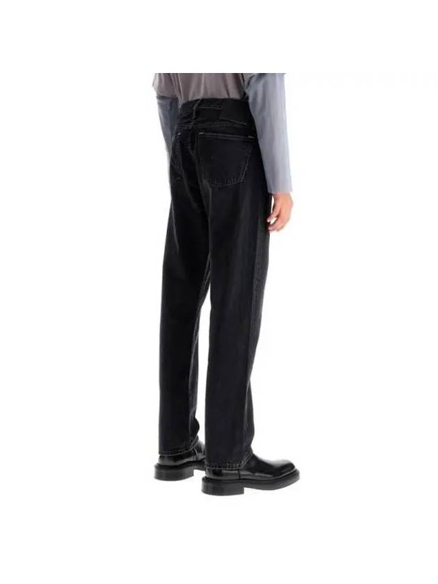 Regular Fit Straight Jeans Black - ACNE STUDIOS - BALAAN 4