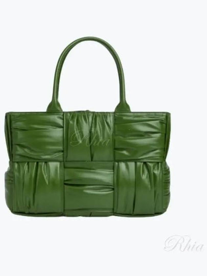 Arco Intrecciato Small Tote Bag Avocado - BOTTEGA VENETA - BALAAN 2