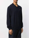 Play Men's Little Red Heart V-neck Knit Top Navy - COMME DES GARCONS - BALAAN 3