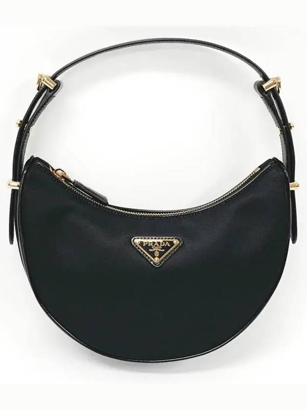 Arque Re-Nylon Leather Shoulder Bag Black - PRADA - BALAAN 2