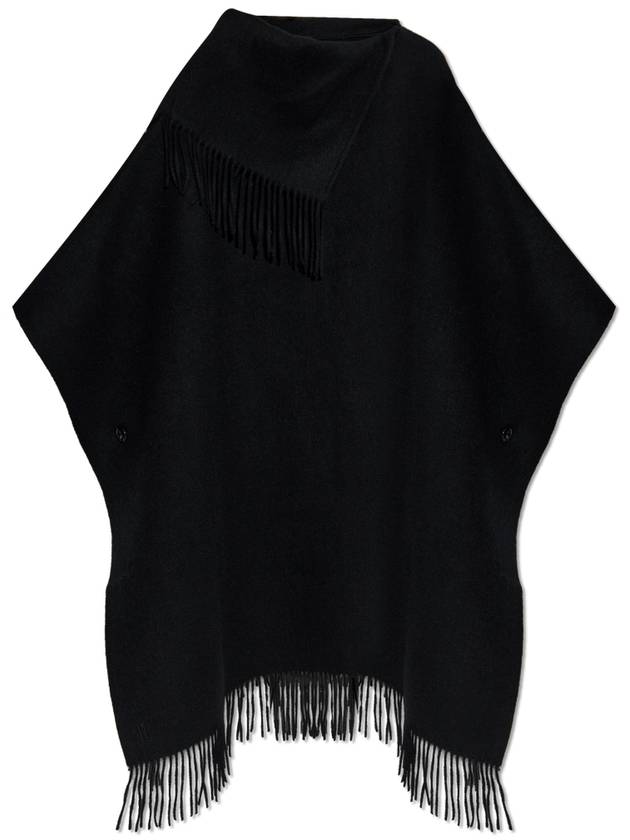 By Malene Birger Wool Poncho Turtlo, Women's, Black - BY MALENE BIRGER - BALAAN 1