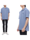 Bold Fox Head Patch Comfort Polo Shirt Blue - MAISON KITSUNE - BALAAN 2