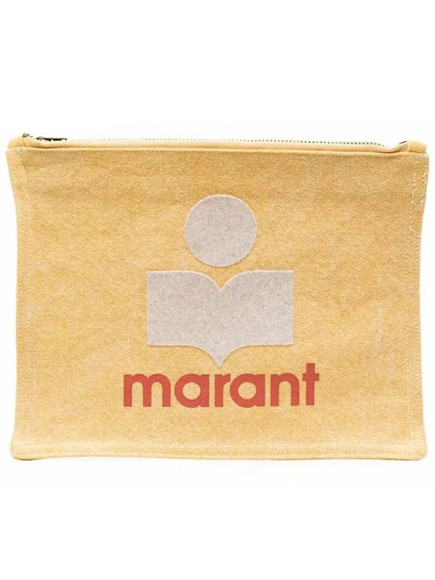 Netita Logo Mini Pouch Bag Yellow - ISABEL MARANT - BALAAN 2