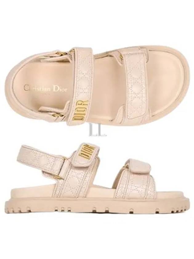 Dioract Quilting Canazoo Calfskin Strap Sandal Pink - DIOR - BALAAN 2