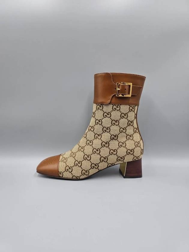 Women s GG Canvas Ankle Boots 700023 - GUCCI - BALAAN 4