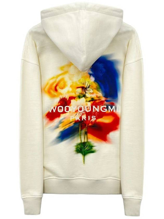 Ivory Swaying Flower Hooded Sweatshirt W243TS36724I - WOOYOUNGMI - BALAAN 2