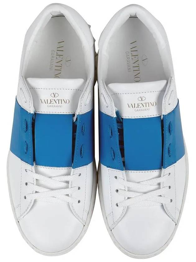 Hidden Low Top Sneakers White Blue - VALENTINO - BALAAN 4