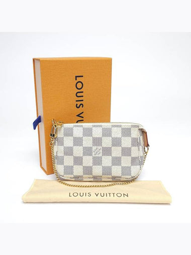 N58010 Damier Azur Mini Pochette Pouch - LOUIS VUITTON - BALAAN 1