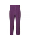 Pleats Bottoms Straight Pants Purple - ISSEY MIYAKE - BALAAN 2