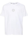 Compass Logo Short Sleeve T-Shirt White - STONE ISLAND - BALAAN 1